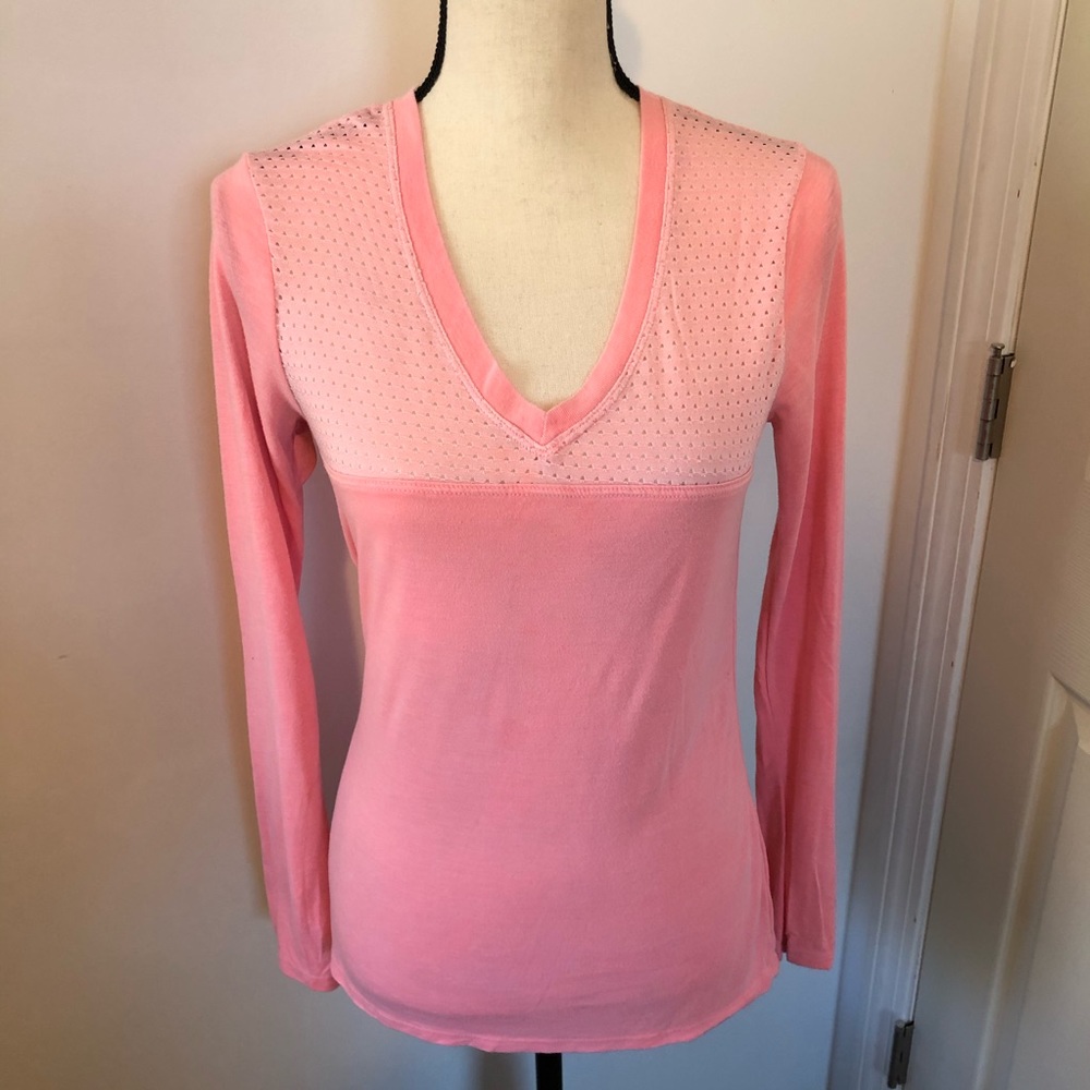 Trina Turk Recreation yoga gym workout soft tee XS
